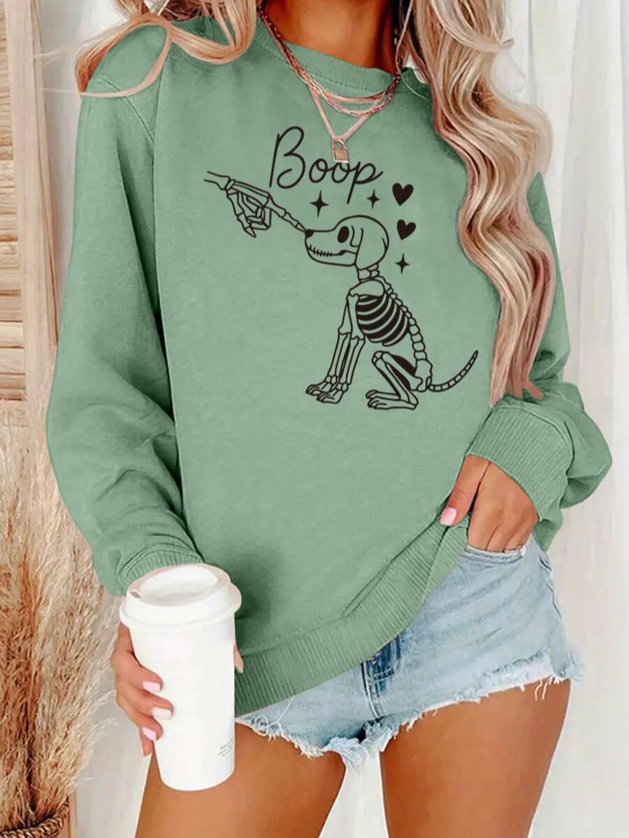 Women's Skeleton Dog Boop Grap - Winter Clothing Gift Ideas recension och pris