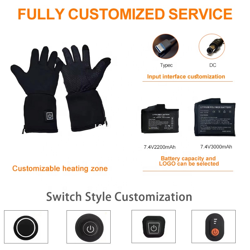 2026 Factory Wholesale Winter  - Heated Gloves Electric recension och pris