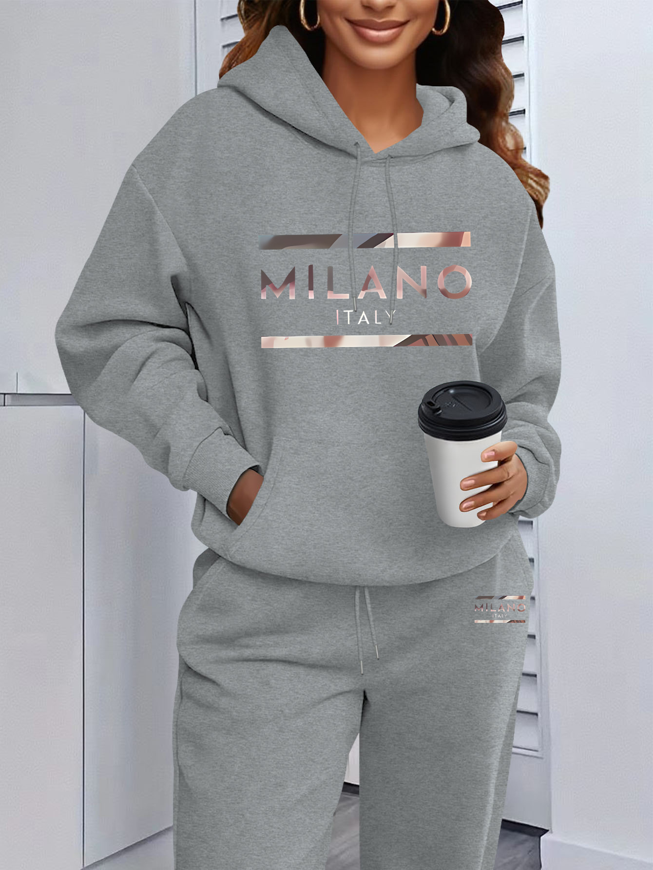 2026 Womens Print Hooded Sweat - Winter Clothing For Women recension och pris