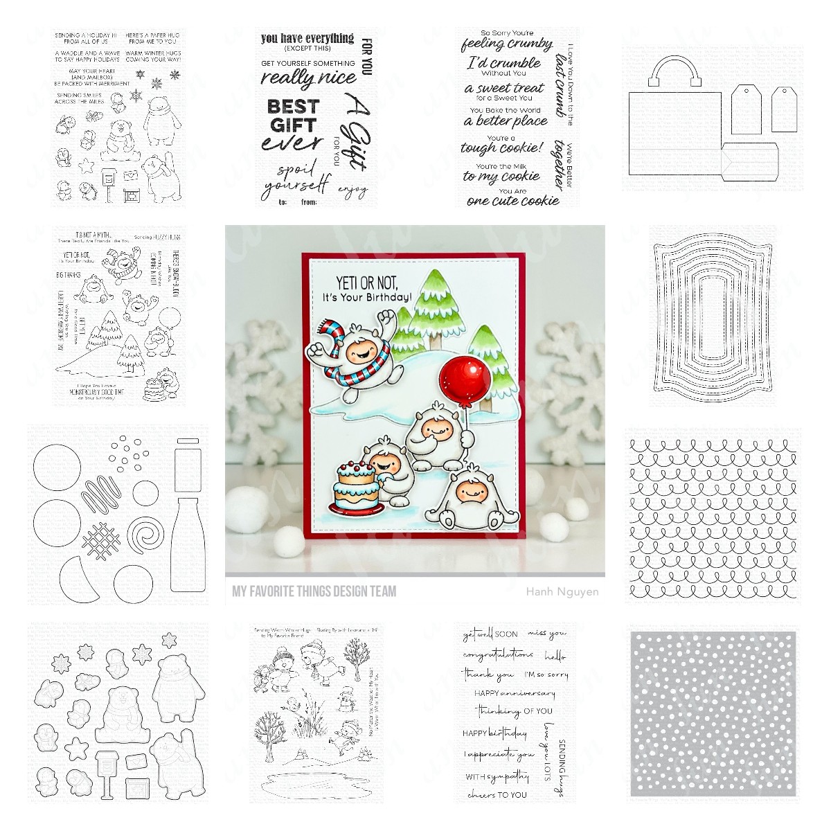 Warm Winter Hugs New Metal Cut - Winter Clothing Drawing recension och pris