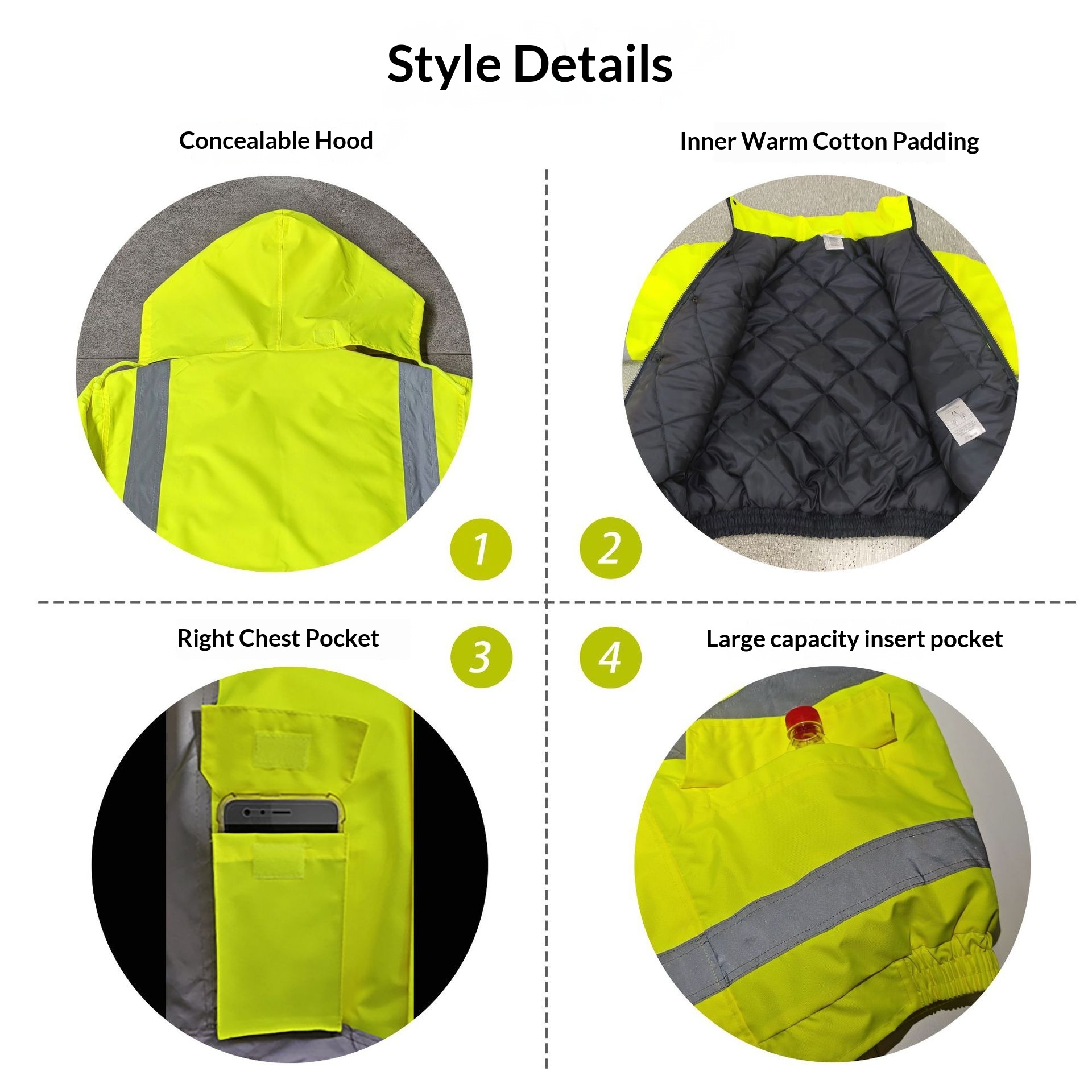 Winter High Visibility Warm Ja - Winter Clothing Pk recension och pris