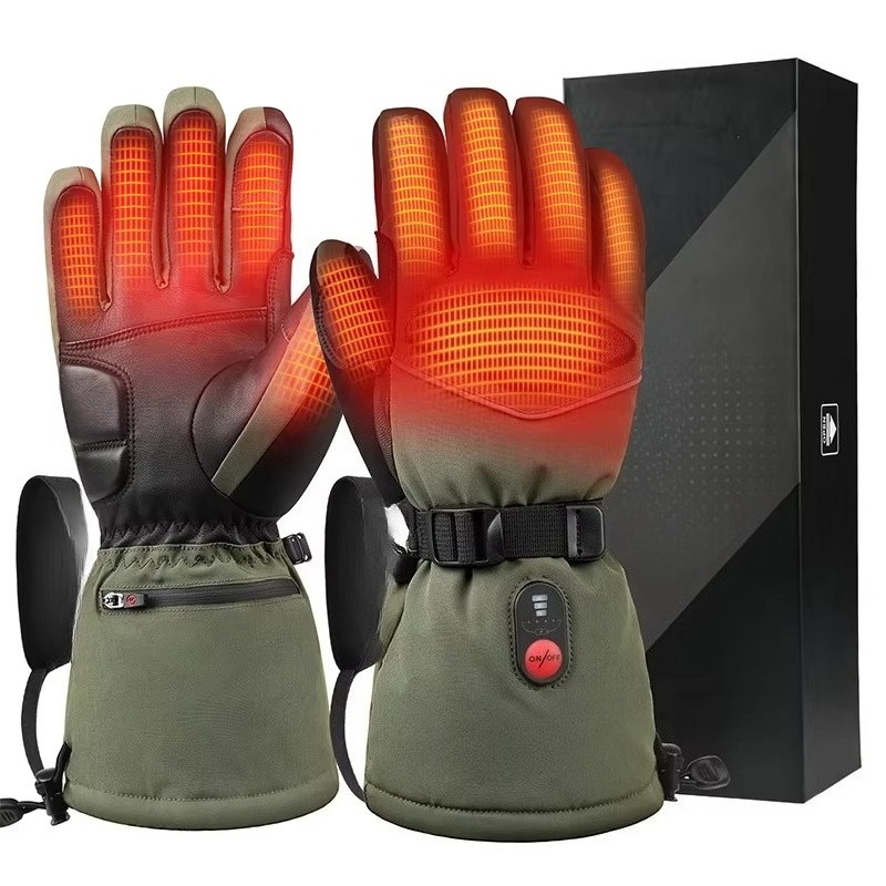 Green 7.4V 3000mAh Outdoor War - Heated Gloves Electric recension och pris