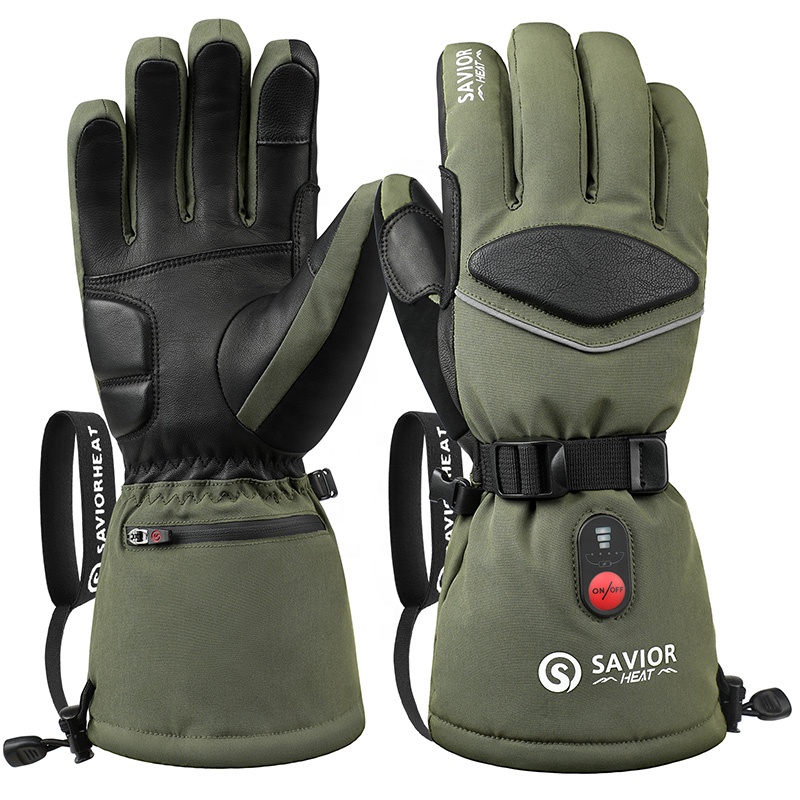 Green 7.4V 3000mAh Outdoor War - Heated Gloves Electric recension och pris