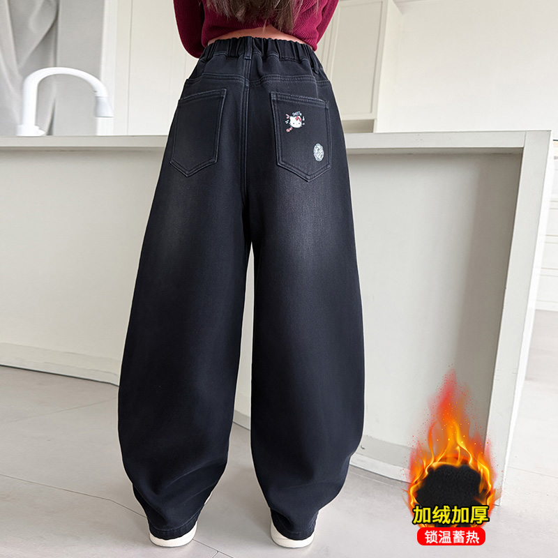 Autumn Girls' Jeans Cartoon Em - Winter Clothing Drawing recension och pris