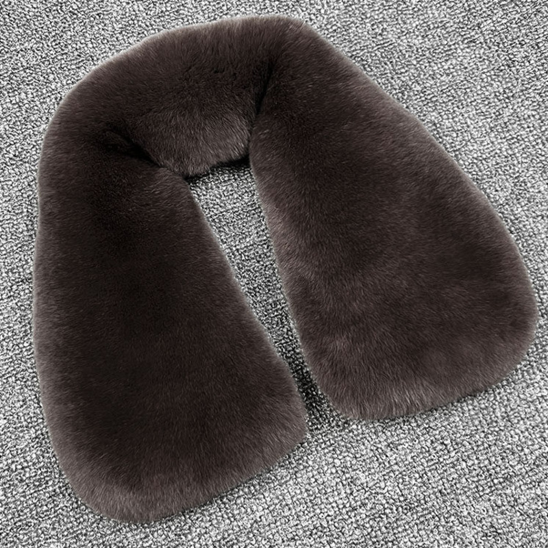 100% Rex Rabbit Fur Collar Men - Winter Clothing Pk recension och pris
