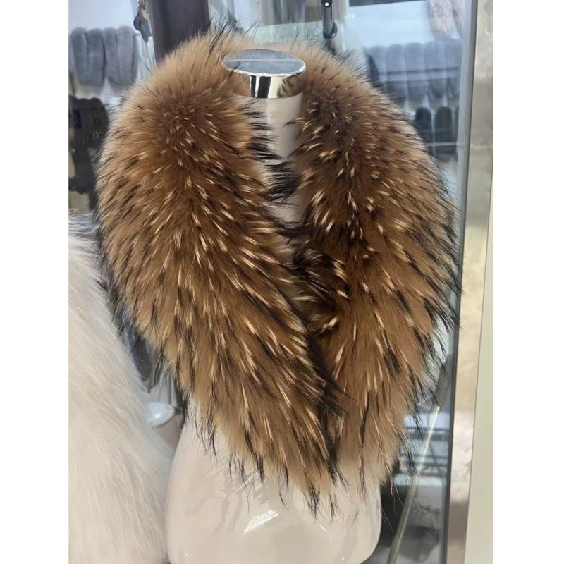 Raccoon Fur Collar Female Wint - Winter Clothing Pk recension och pris